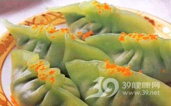 鮮蝦菠菜餃
